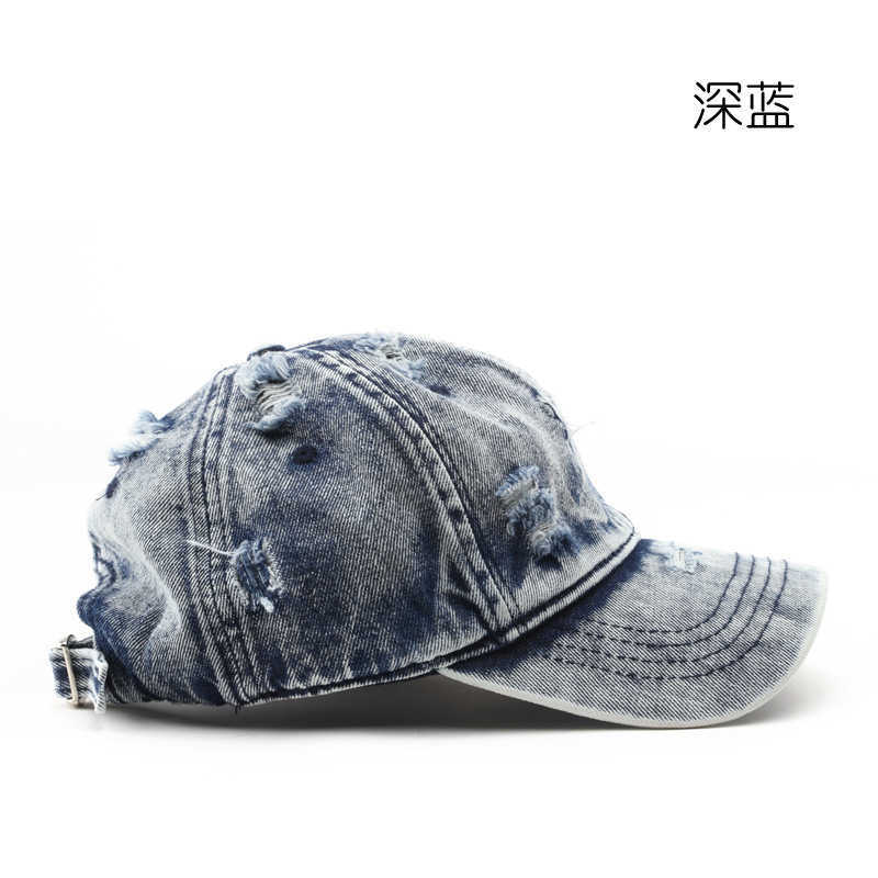 Womens Washed and Worn Hat White Solid Color Smooth Plate Cowboy Baseball Cap Outdoor Sports Mens Sun Hat Duck Tongue Hat H251020