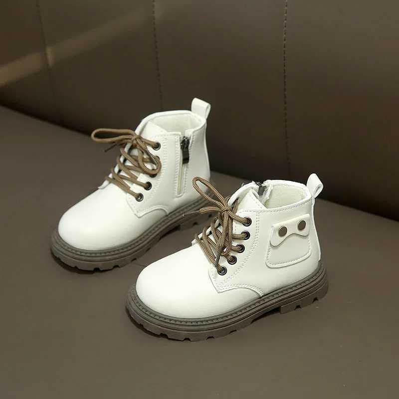 2025 Spring Autumn Winter Ankle Boots Light Girl Platform Shoes Burgundy Beige Black Boys Short Boots Super Cozy Shoes W251021