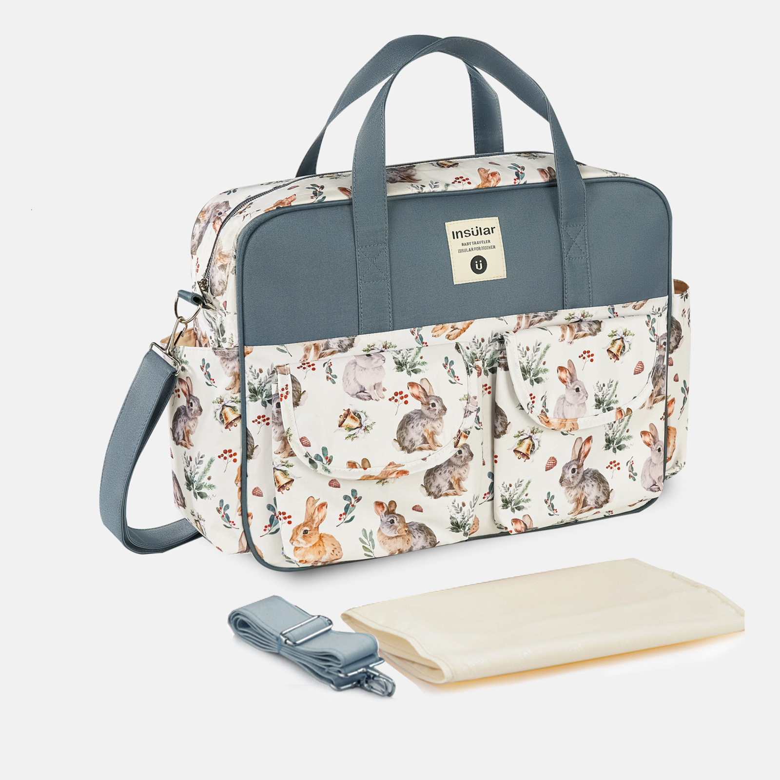 Cute multifunctional one shoulder fashion designer one-piece mother bag waterproof pregnant women's outdoor bag handheld mother bag mother bag