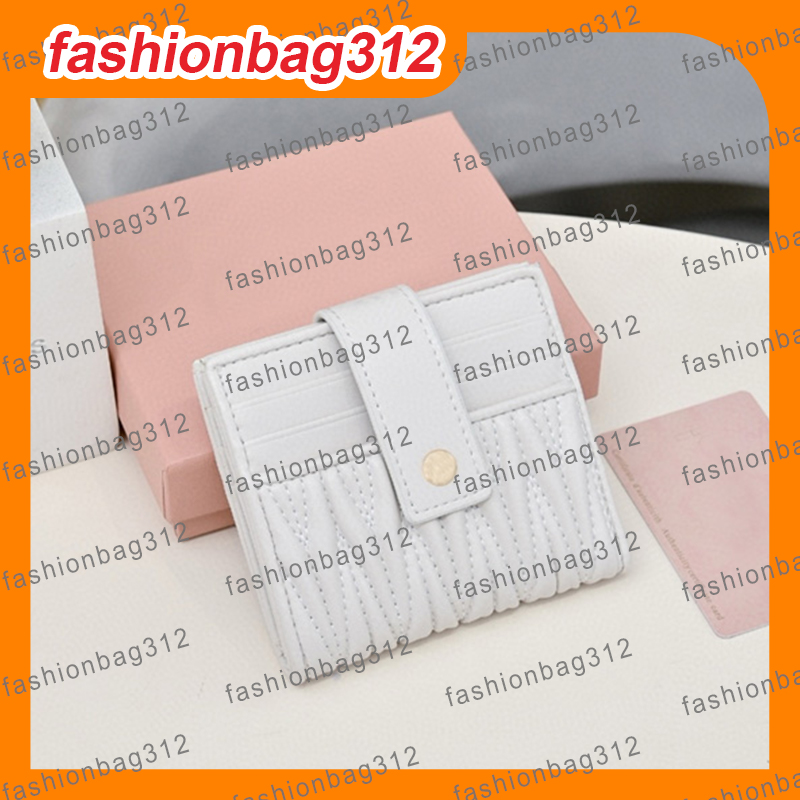 Women's Fashion Pleated Card Holder Wallet Multiple Colors Genuine Leather Women's Pleated Cardholder Wallet Chic Design Multiple Colors for