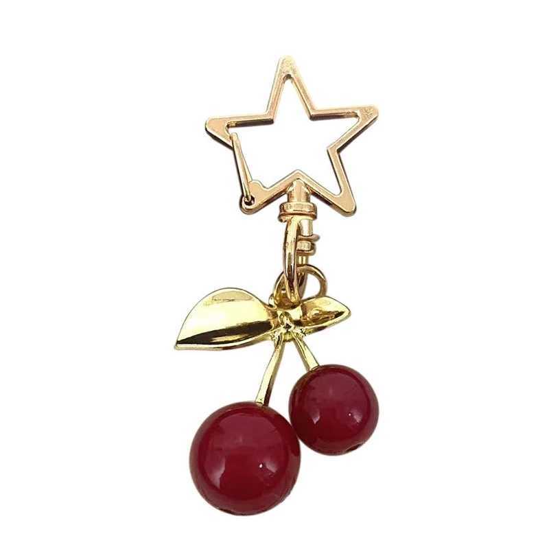 Cherry Blossom HeartShaped Bag Charm Durable Lobster Clasp DIY Bag Accessory Perfect Gift for Women Romantic Token of Love J251121