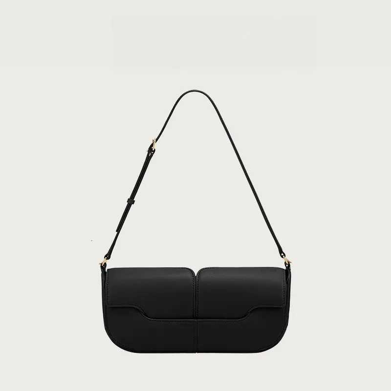 French Luxury and Fashionable One Shoulder Underarm Handbag Cowhide Commuting Handbag Casual and Simple French Stick BagXJ251021