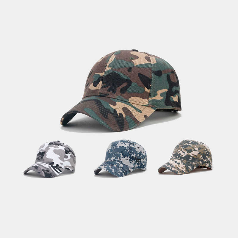 Military Training Camping Sports Sun Hat Outdoor Camouflage Baseball Cap Sunshade Duckbill Cap H251020