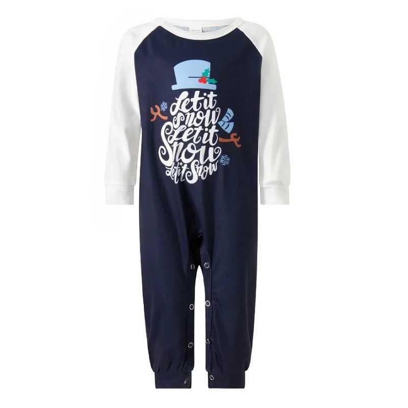 Christmas Pajamas Family Matching Outfits Adult And Kids Clothes TopsPants Xmas Sleepwear Sets Newborn Baby Boy Girl Jumpsuit L251021HRSB