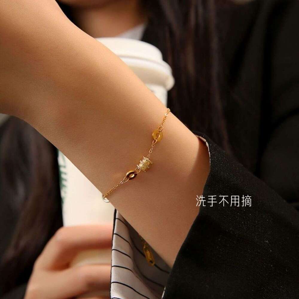 Designer Design Jinhui Jewelry Versatile Korean Style Bohemian Temperament Titanium Steel Non-Fading Bracelet