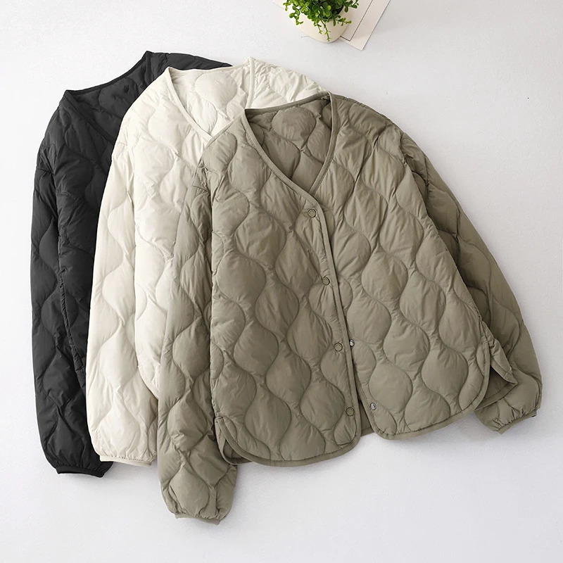Lightweight Padded Cotton Jaet Womens Faion ort Loose Casual round Ne Outerwear Warmth Autumn Winter Coat 251021