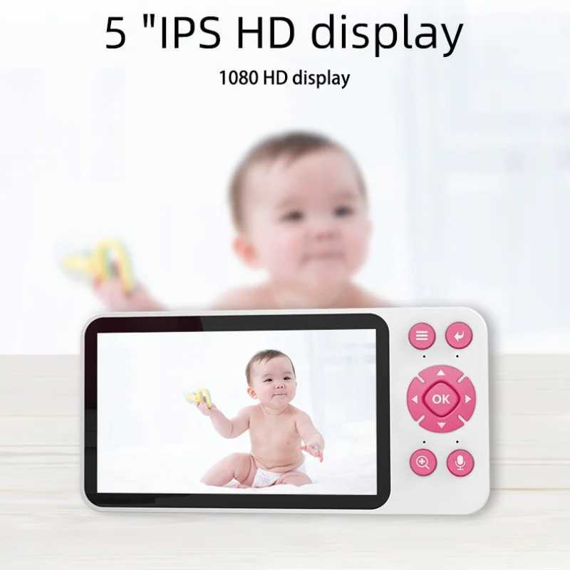 Danmini Smart Baby Monitor Tuya App Control Remote Video Intercom 5inch HD Color Screen Infrared Night Vision Monitors For Baby J251121