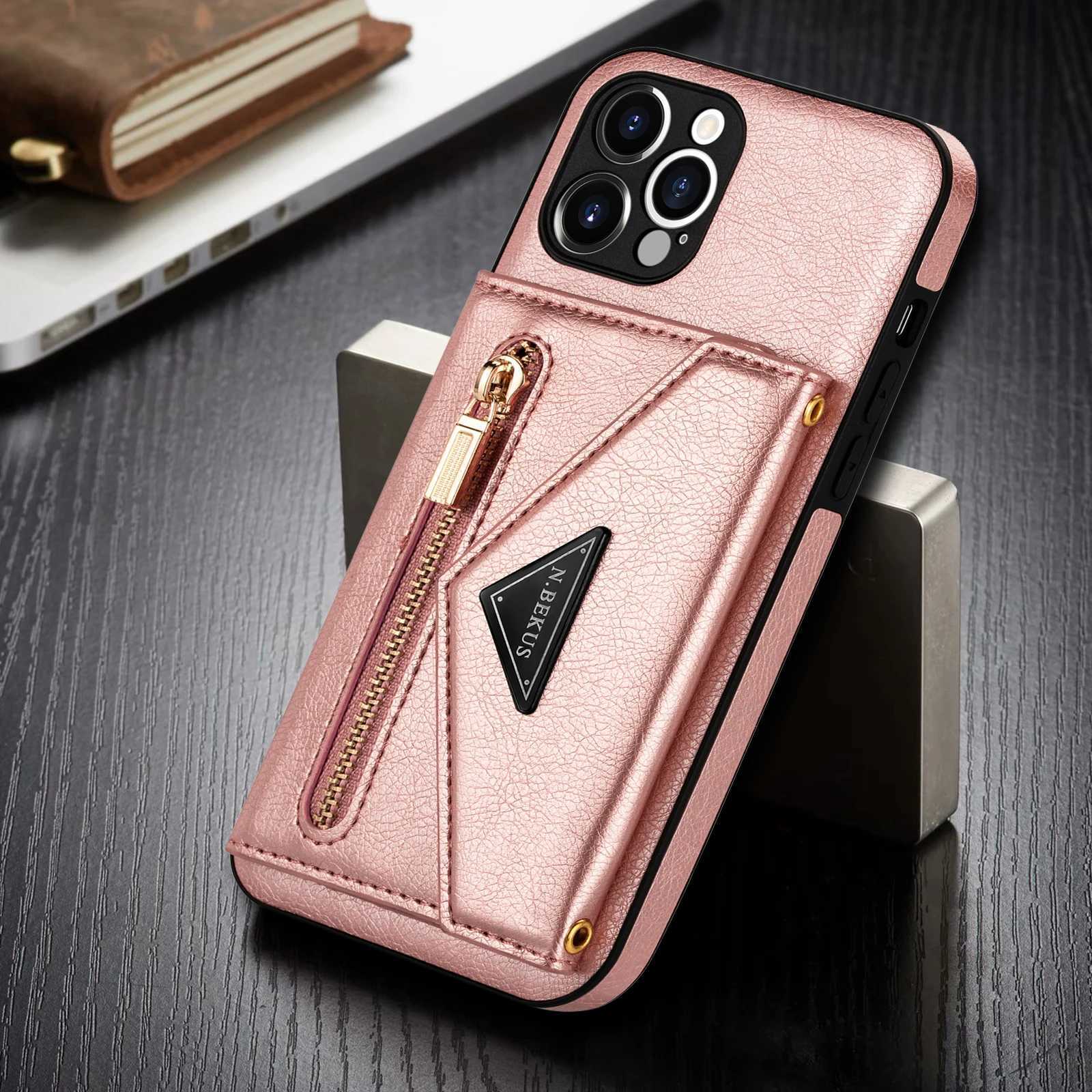 Zipper Wallet for IPhone 17 Air 16 15 Plus 14 13 12 Mini 11 Pro Max Case with Card Holder Lanyard Strap Crossbody Leather CoverY251021
