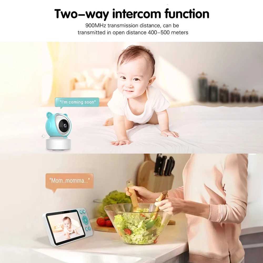 Tuya Smart Video Baby Monitor HD 5 IPS Display No Red Night Exposure Night Vision WiFi 1080P Infant Camera with 64G TF Card J251121