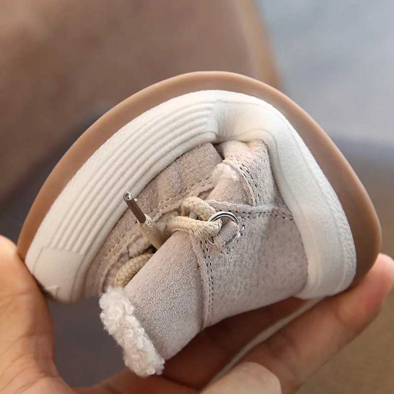 Children Warm Snow Boots Girl Princess Plush Thicked Toddler Shoes 16 Yeares Old Girls Soft Comfortable Casual Zipper Boots W251021