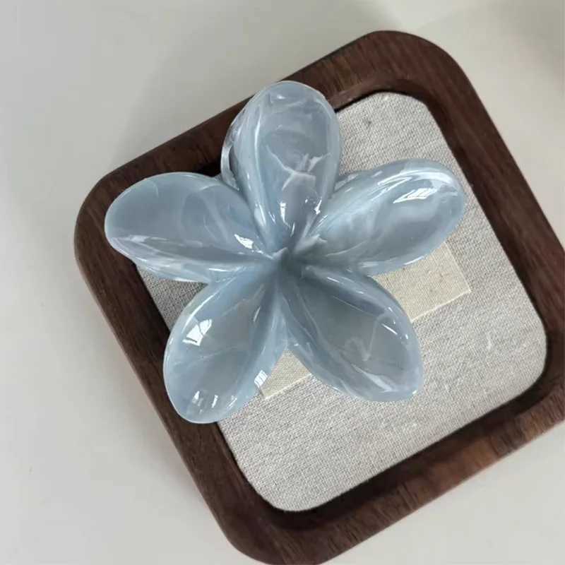 2PCS Korean Flower Twisted Geometry Shark Hair Claw Clamp Hair Accessories Hair Grip Hairpin Professional Salon Fixed Hair ClipsW254021