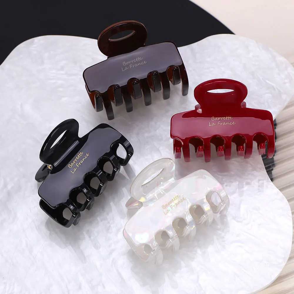 Red Acetate Hair Crabs 55cm Long Hair Clips for Girls And Women Korean Fashion Tie up Hair AccessoriesW254021