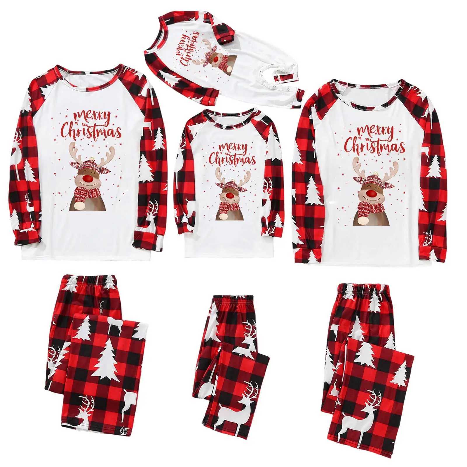 Christmas Pyjamas Family Set Pyjamas Christmas Partner Women Men Children New YearS Clothes ParentChild Matching Pajamas Set L251021NFPX