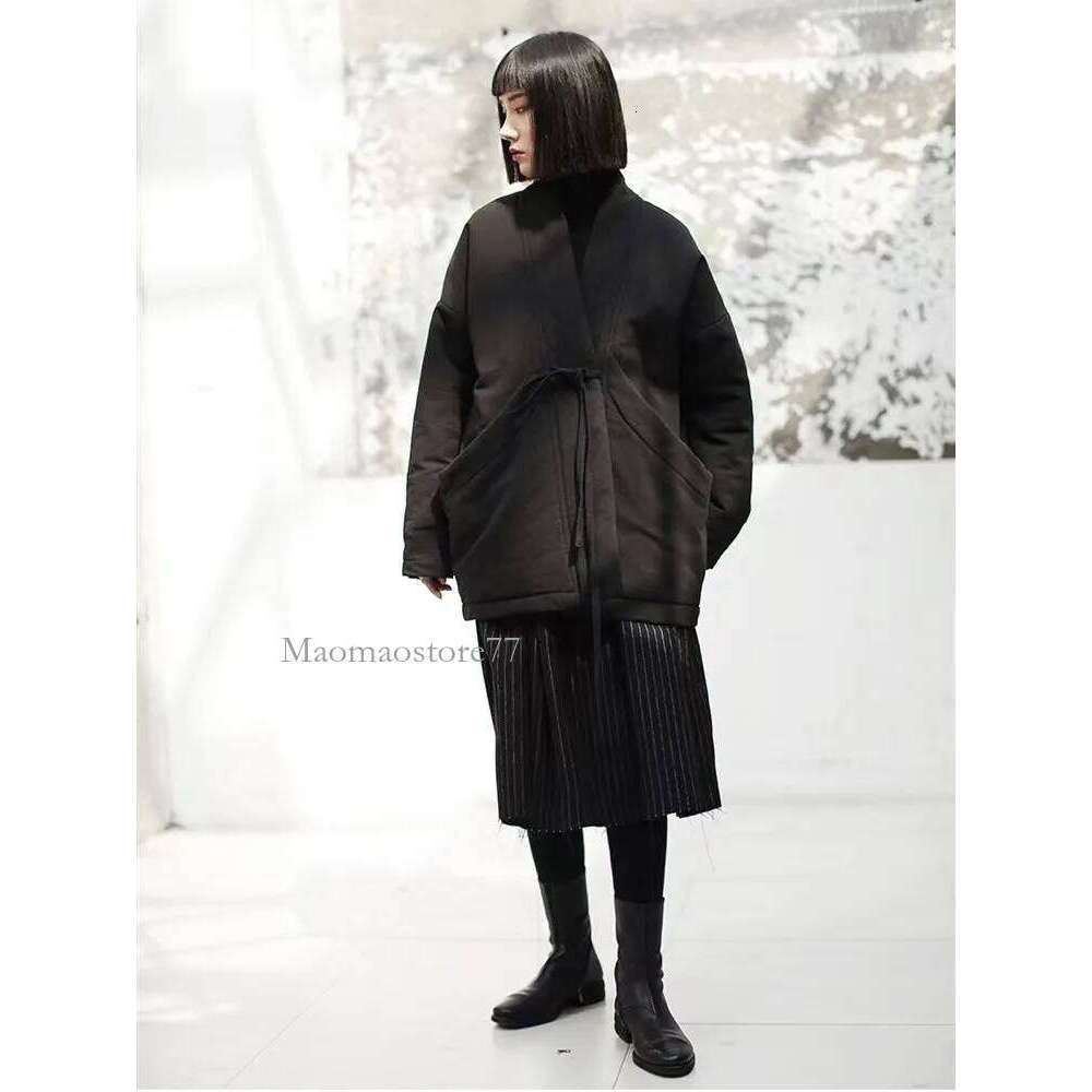 Autumn Winter Black Cotton Padded Oversized Vintage Loose Casual Jackets For Women Coats 2025 Clothes Woman Jacket Coat goose coat women