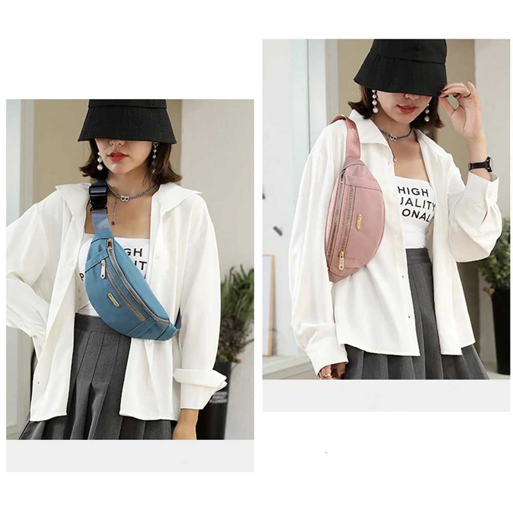 Waist Pack Lady Bags Fashion Solid Casual Street Messenger Chest Bags for Women Nylon Waist Bag Versatile Crossbody Bag Z251021
