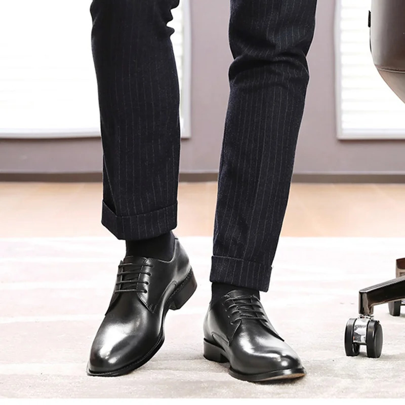 Desai Genuine Leather Derby Shoes Men business dress shoes For nan footwear Mens casual shoes classic Gifts251020