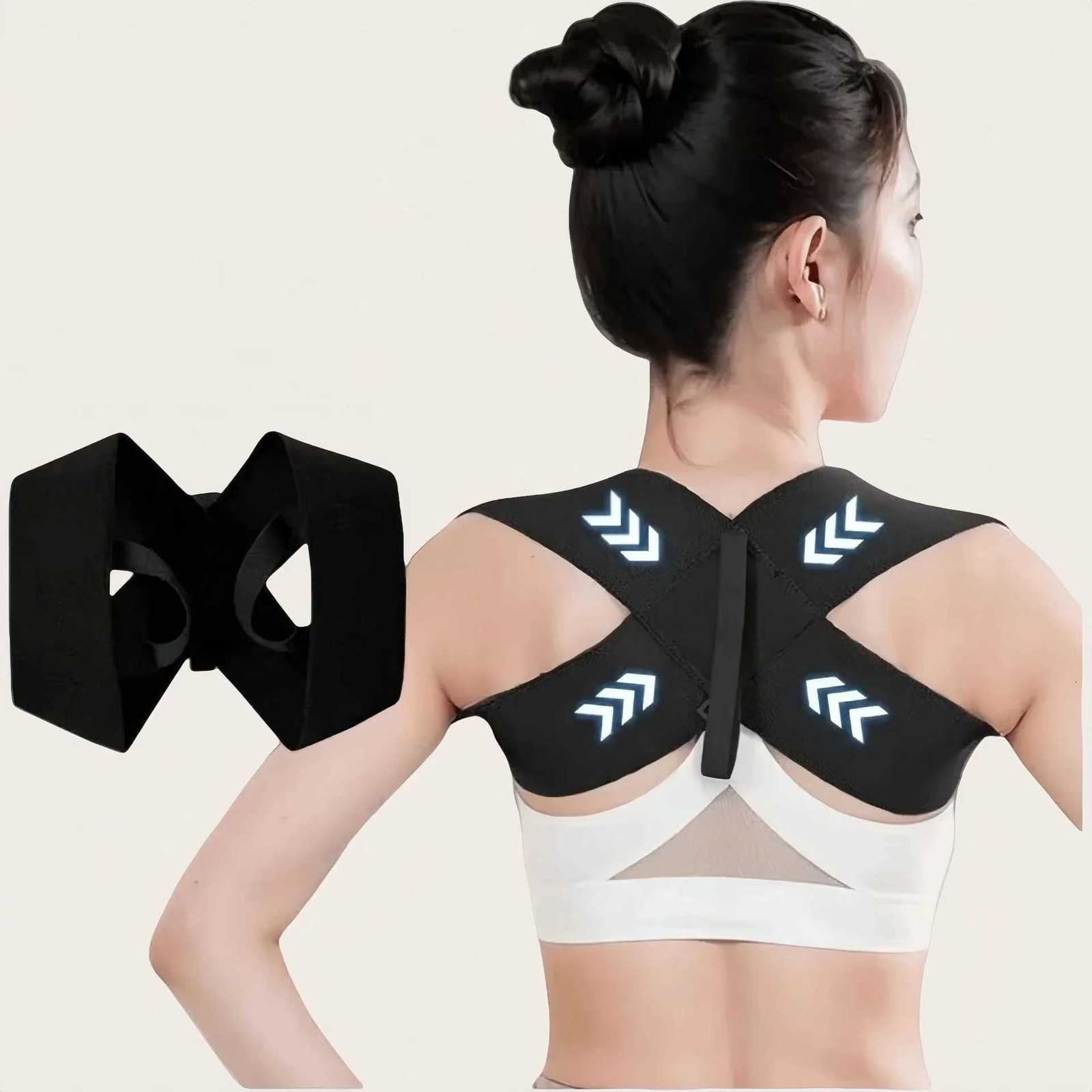 Adjustable Back Shoulder Posture Corrector Belt Clavicle Spine Support Reshape Your Body Home Office Sport Upper Back Neck Brace D251021