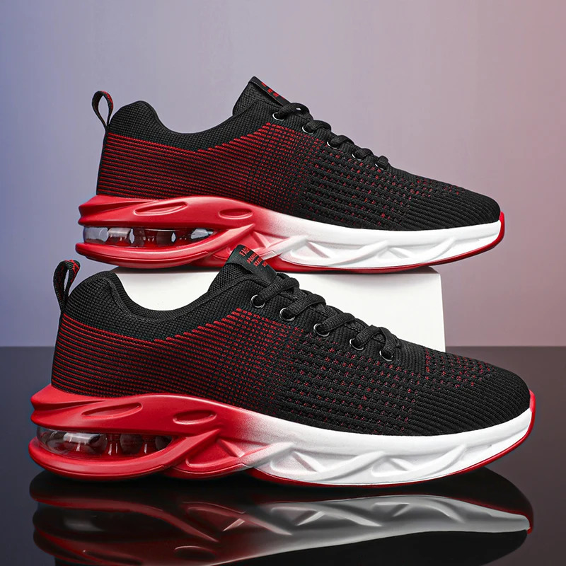 YRZL Men Running Shoes Trend Breathable Mesh Lightweight Shoes for Men Non Slip Soft Sole Comfortable Walking Sneakers 251017