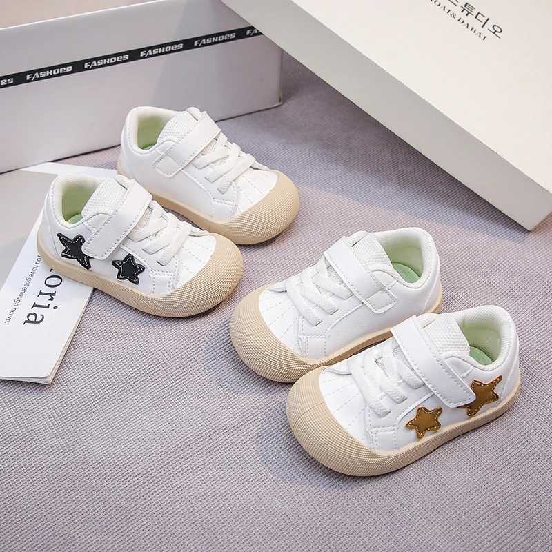 Childrens Toddler Small White Shoes Spring Autumn New 06 Years Old Khaki Boys Girls Single Shoes Soft Nonslip Kids Sneakers C251021