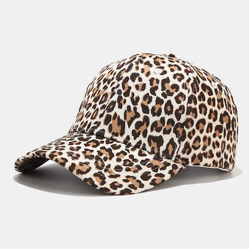 Baseball Cap Womens Casual Versatile Leopard Duck Tongue Cap Summer Outdoor Sun Visor H251020