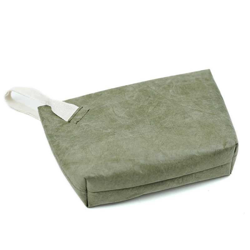 Eco conscious Fashion Cosmetic Bag Lightweight Durable Retro Paper Makeup Bag A Good Travel CompanionW251021