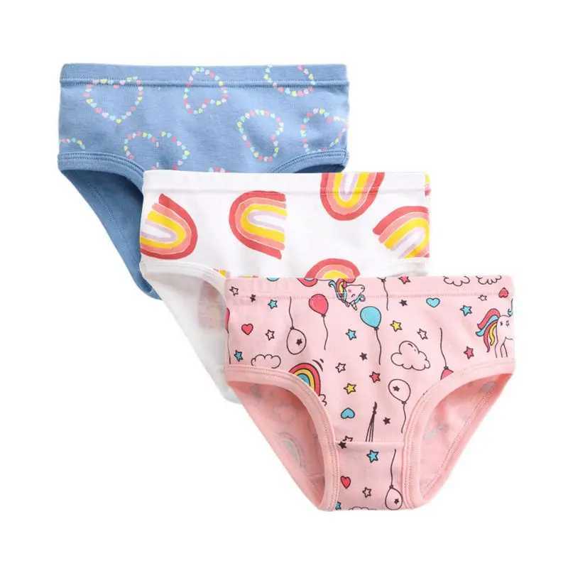 3 pcsBag Children Girls Underwears Fashion Breathable Loose Panties J251021