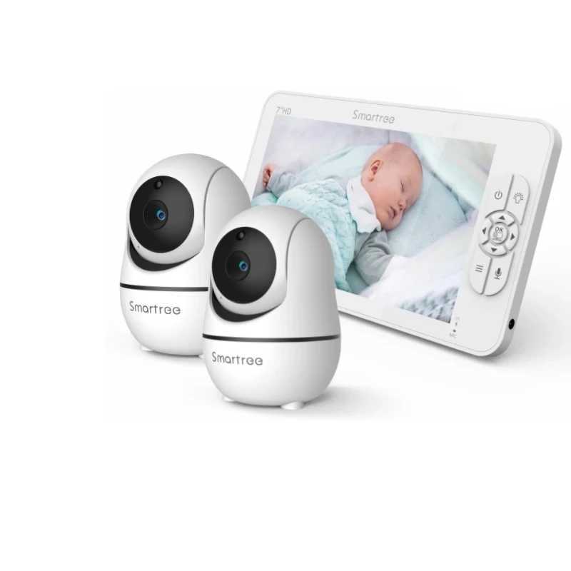 SM70V2 1080P HD Split Screen Video Baby Monitor No WiFi Baby Camera Monitor Hack Proof Remote ZoomPanTilt 4000mAh Battery J251121