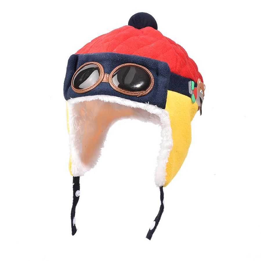 Winter Baby Ear Protection Hat Kids Cartoon Pilots Hat Korean Version Classic Autumn Winter Boy Girl Baby Ear Protective Hat J251021