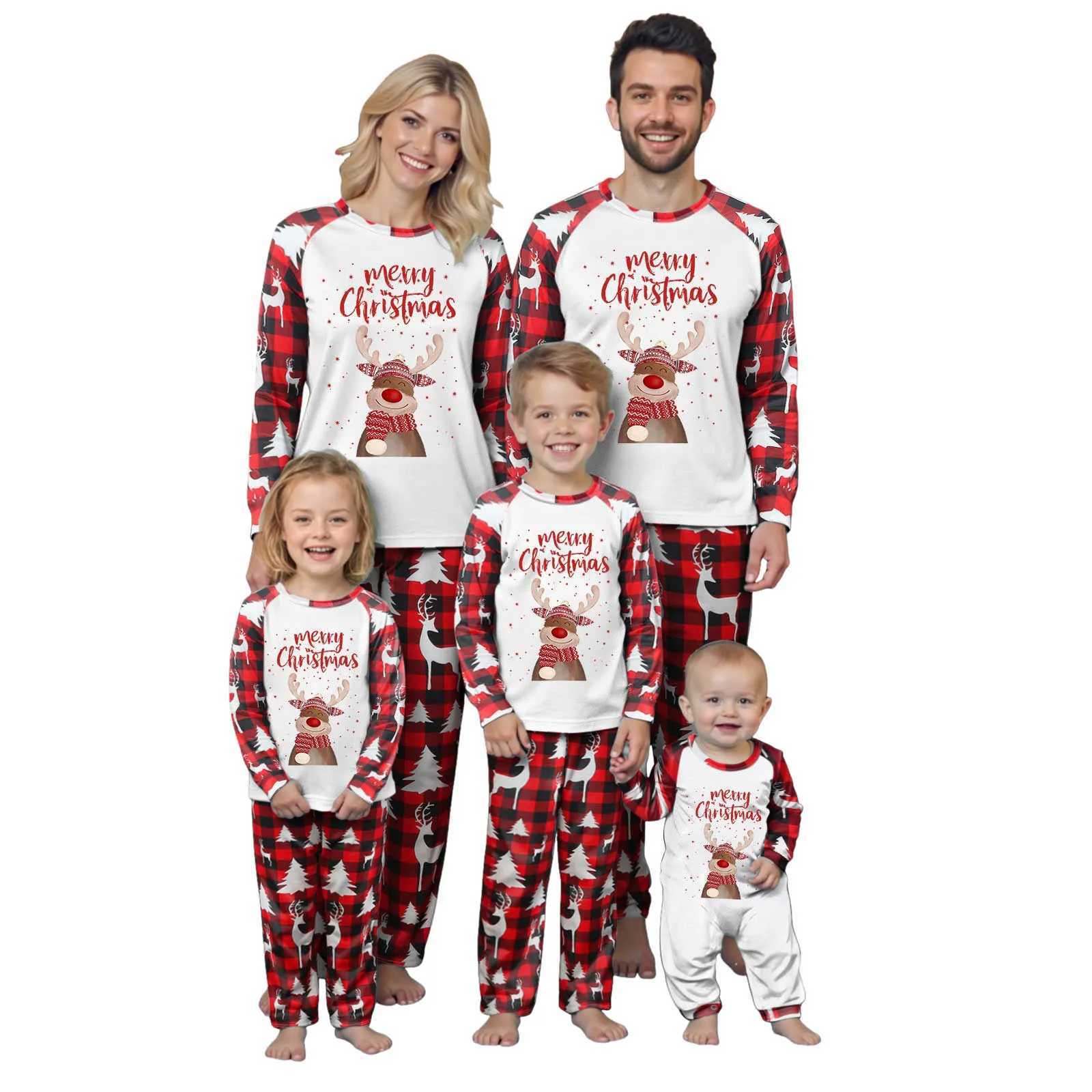Christmas Pyjamas Family Set Pyjamas Christmas Partner Women Men Children New YearS Clothes ParentChild Matching Pajamas Set L251021NFPX
