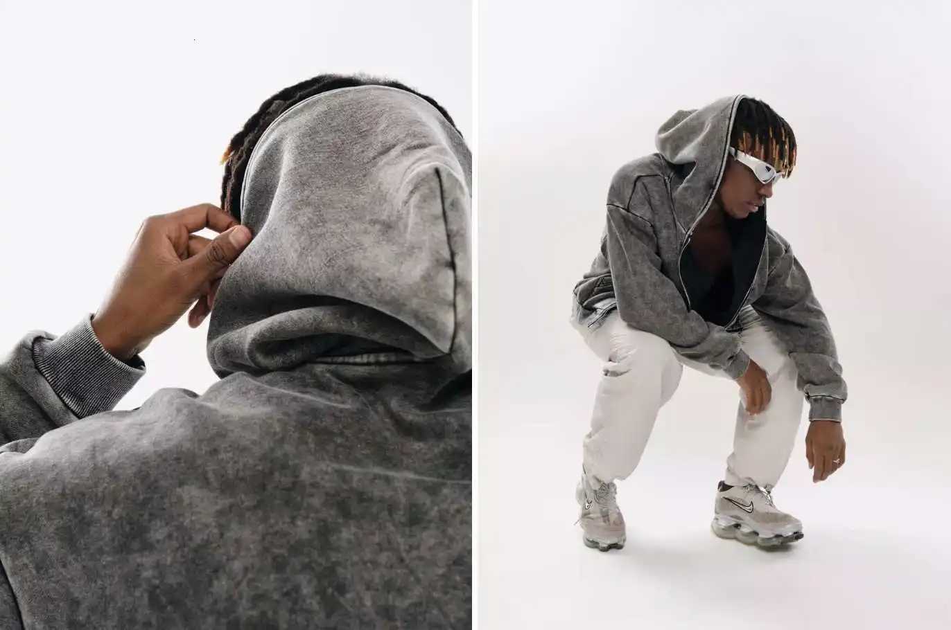 Fashion Corduroy Long Sleeve Hoodie Stand Collar Loose Fit Sweatshirt Casual Autumn Winter Outdoor Wear New Arrival 2025 W251021