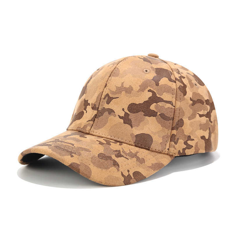 Suede Camouflage Baseball Cap Womens Outdoor Sports Jungle Hat Sun Visor Hat H251020