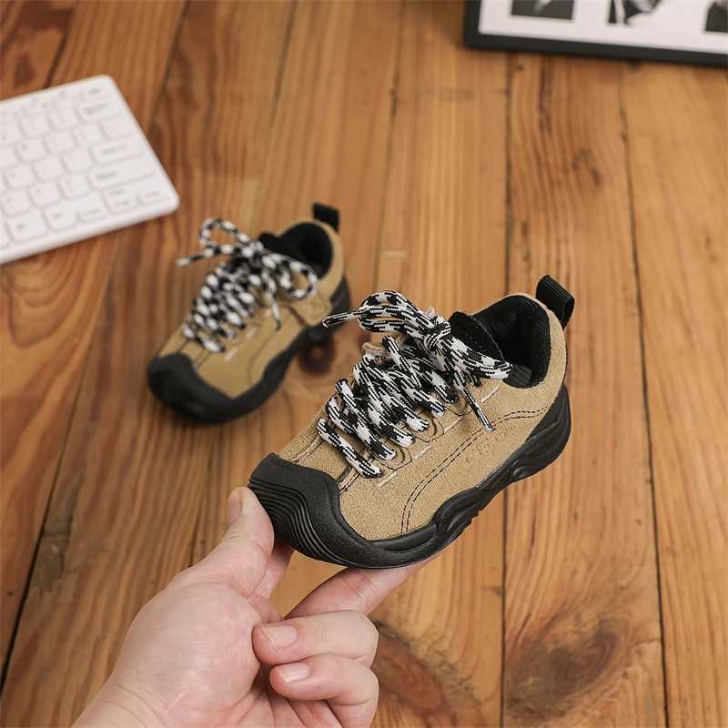Children Hiking Shoes Baby Girls Boys Genuine Leather Sneakers Autumn Kids Casual Shoes Nonslip Soft Sole Infant Toddler Shoes C251021