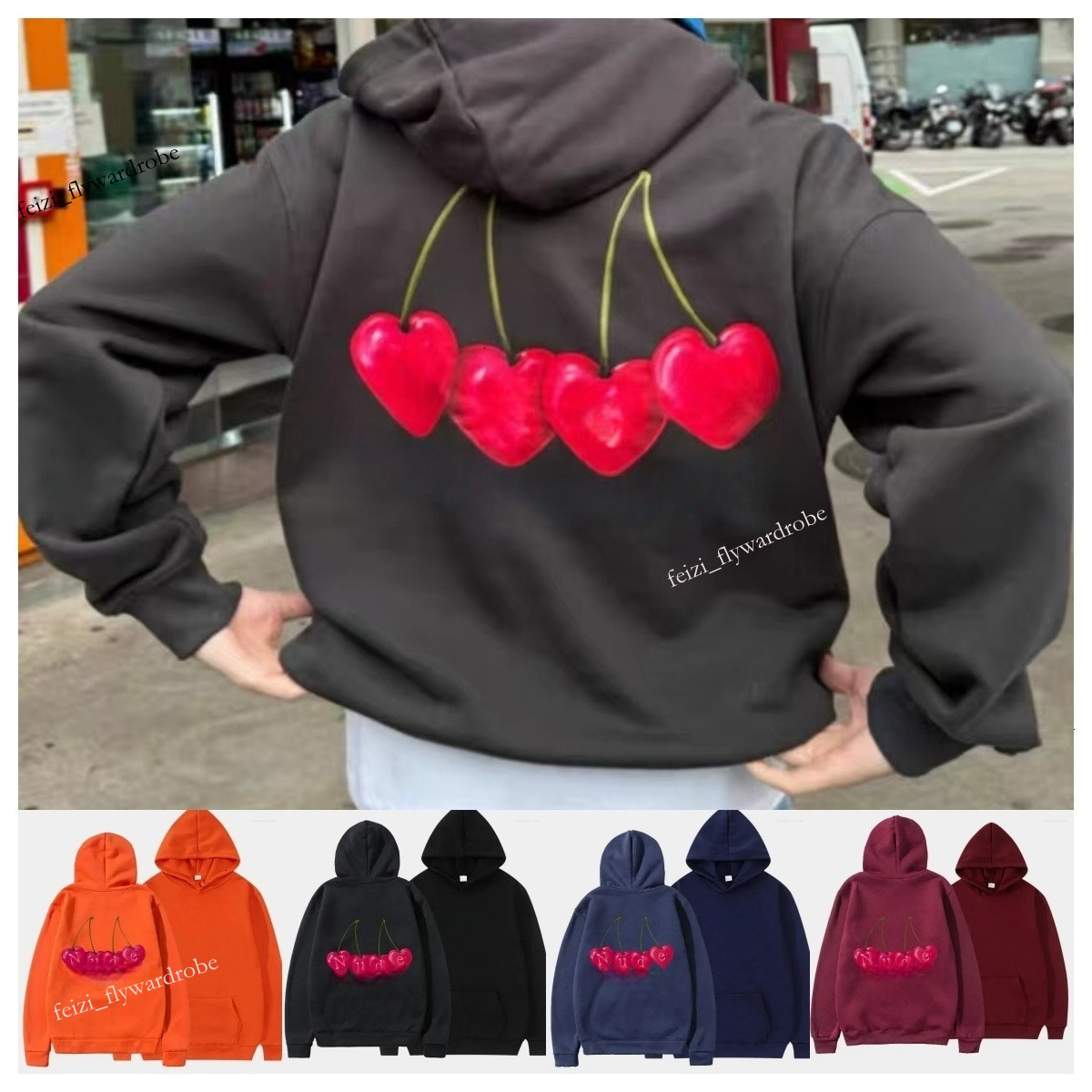 2025 Trend Designer Men's Hoodies nudes Project Women's Thin Hoodie Brand Sweatshirts Y2K Clothes Vintage Fashion Casual 104 002