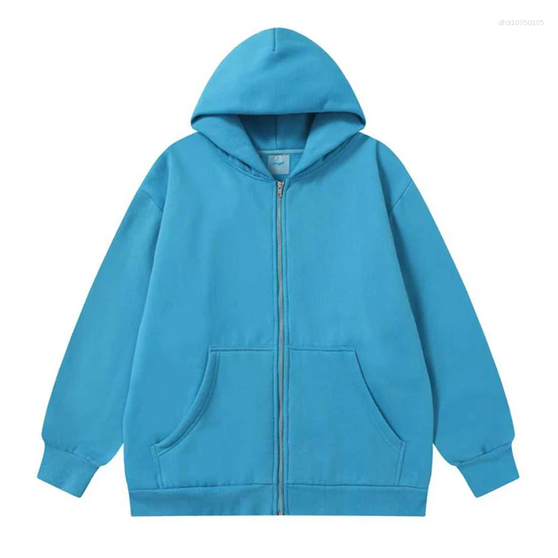 Men's Hoodies Ly Arrived Skylrk Hoodie Autumn Casual Embroidery Fleece Hooded Sweatshirt Solid Colors Simple Fashionable Cardigan Zipper Pullover