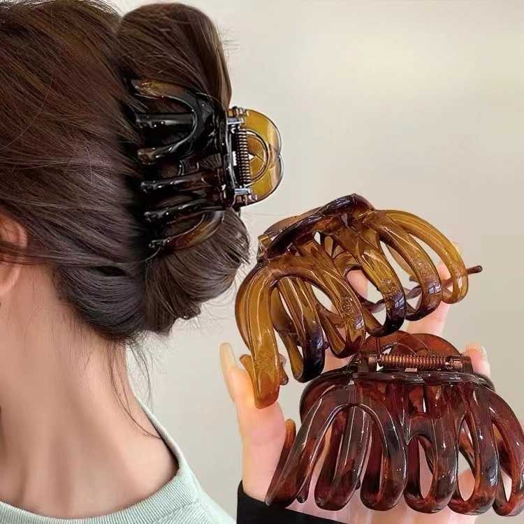 New Design Top Grade Pumpkin Hair Claw Clip For Women Sweet Hair Ornament Back Long Hair Hold Headband Hairpin HairAccessoriesW254021
