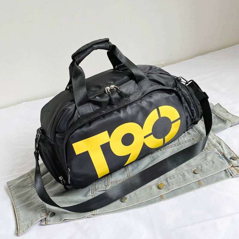 T90 Travel Duffle Gym Backpack Women Fiess Boston Lage Handbag Sports Shoe Shoulder Weekend Big Tote Train Bag for Man