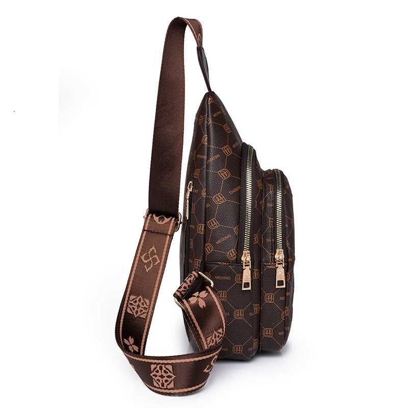 Fashion Womens Waist Packs Chest Bag PU Leather Womens Chest Packs Crossbody Shoulder Bag Vintage Style Women Handbag Bag SAC Z251021