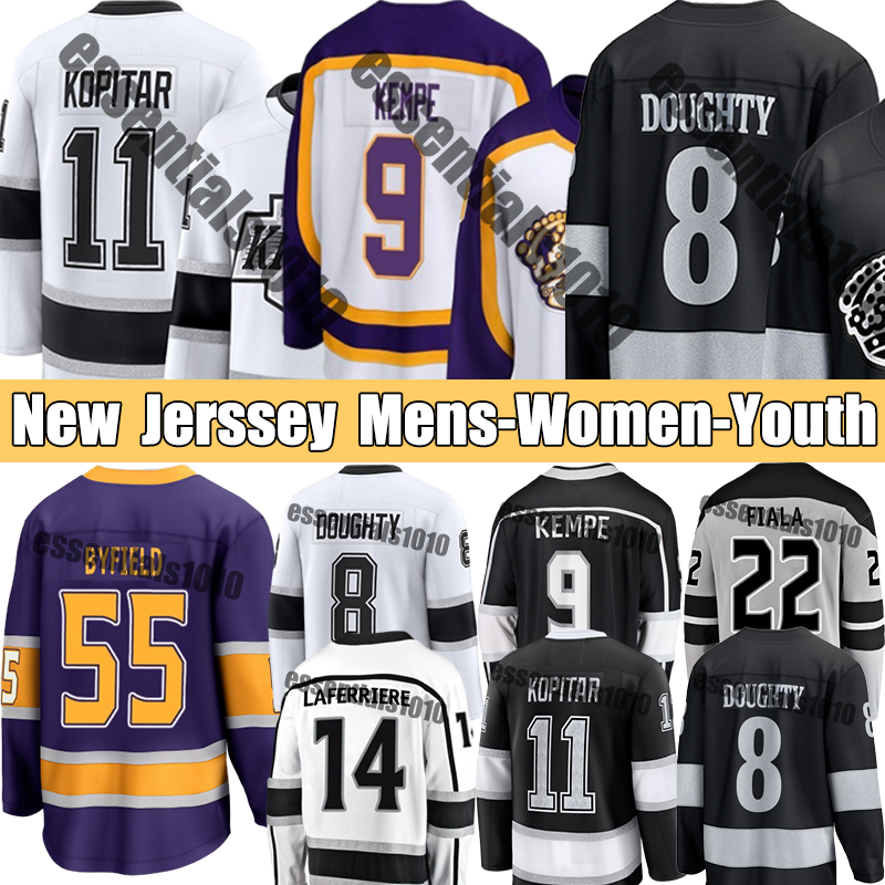 Hockey Jerseys #99 Wayne Kopitar Gretzky Jersey LA Kingss jersey #8 Doughty Anze 55 Byfield Kevin # 24 Danault Fiala Kempe Jerseys Adrian Quinton Byfield Jerseys