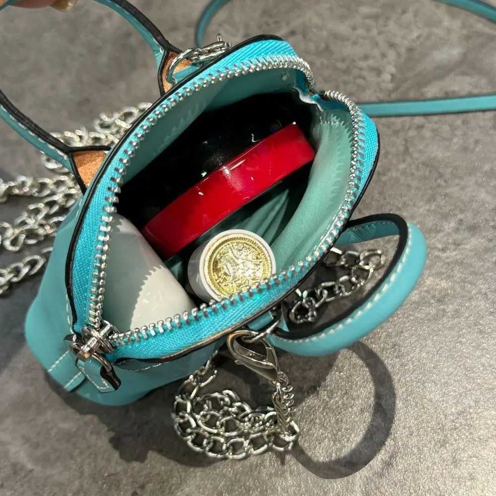 New HighEnd Bag Pendant Leather Mini Lipstick Bag Accessories Key Chain W251021