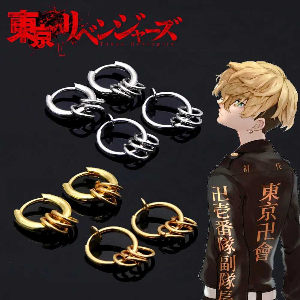 Anime Tokyo Revengers Cosplay Earrings Kazutora Mitsuya Wakasa Imaushi Izana Kurokawa Drop Earrings Women Men Ear Clip Jewelry J251021