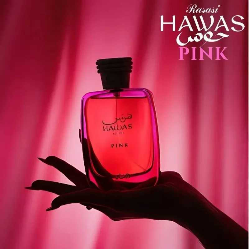 100ML RASASI Hawas Pink Pheromone Fragrance Arabian Womens Perfume Pheromone Birthday Present Cologne Man Attract Opposite Sex L251021