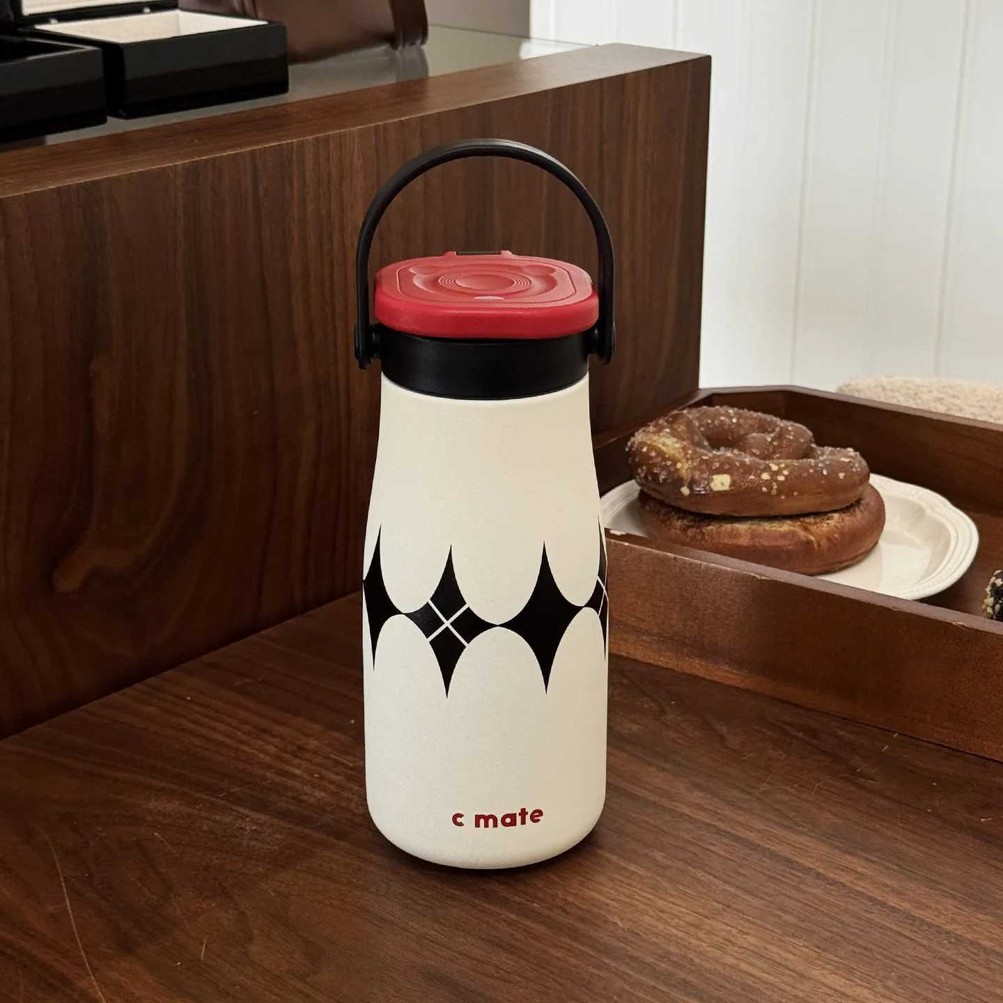 Large Capacity Stainless Steel Straw Cup Ceramic Inner Pot Insated Cup Coffee Cup Portable Sports New Kettle for Outdoor Use Y251021