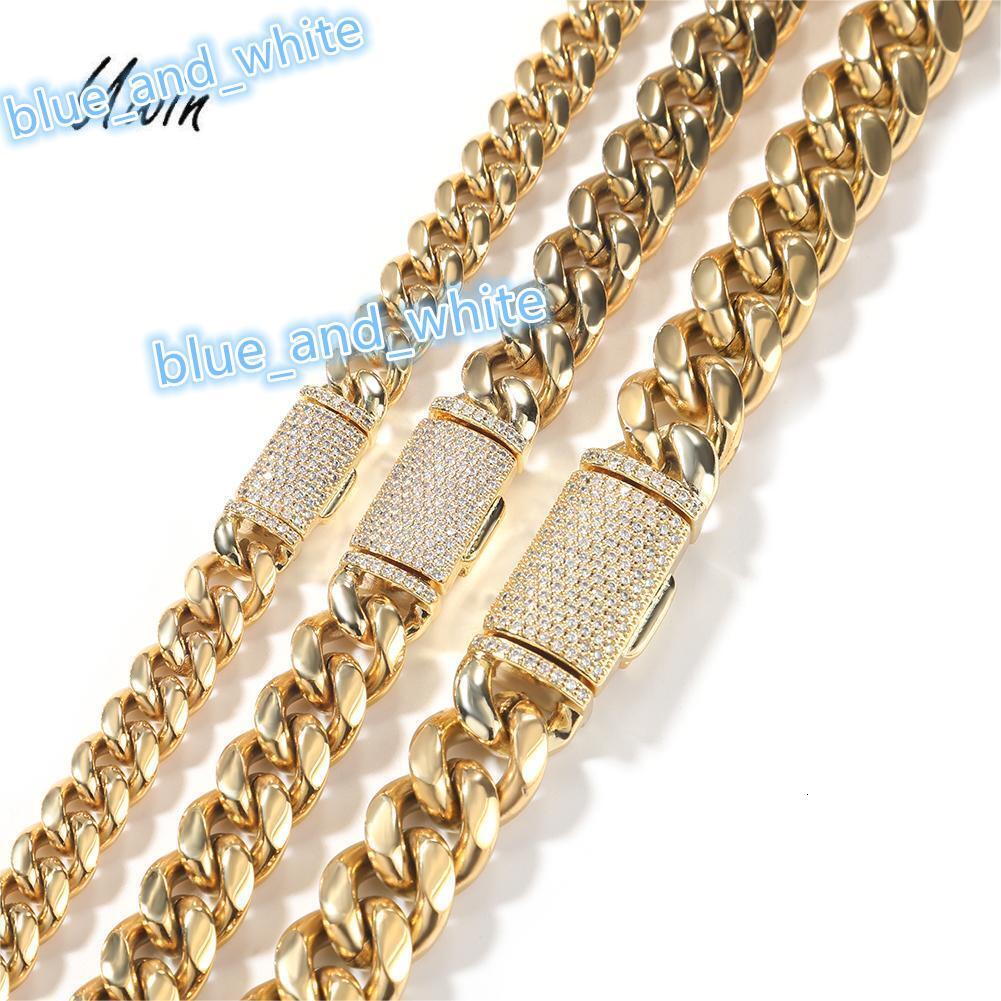 New Arrival Stainless Steel Cuban Chain 8mm 10mm 12mm Wholesale Necklace Clasp Fashion Jewelry