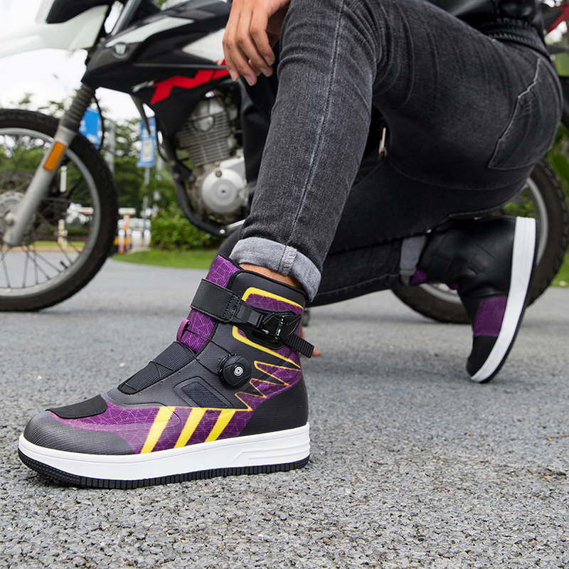 Motorcycle Riding Shoes - Four Seasons Offroad Boots, Racing Short Boots, Motorcycle Travel Equipment for Men & Women