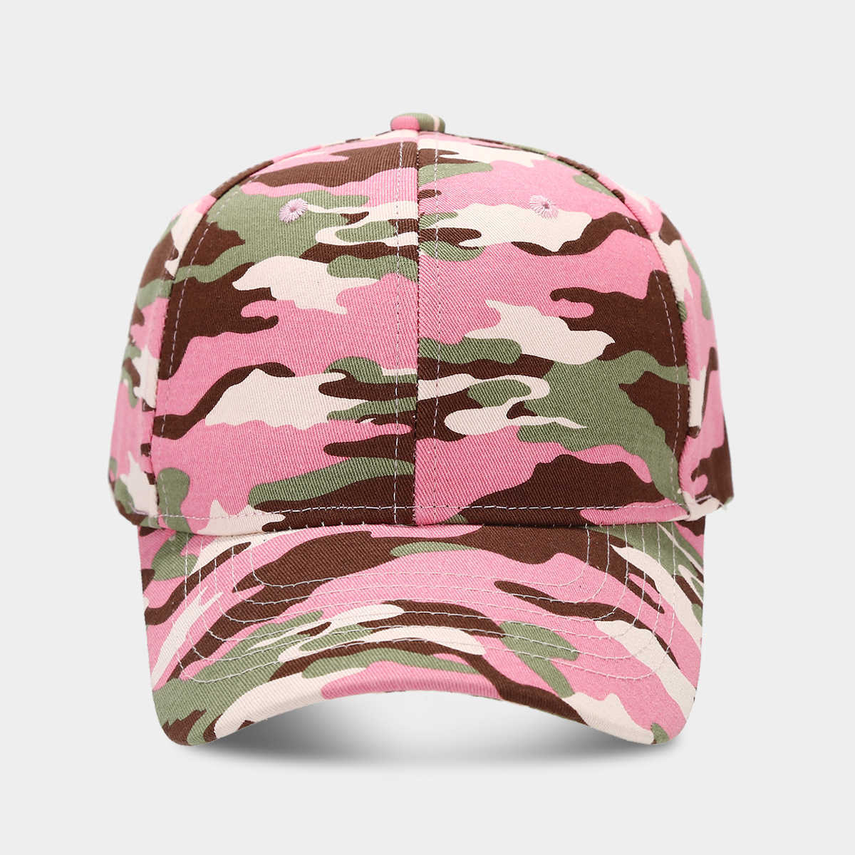 New Camouflage Baseball Cap for Women Summer Outdoor Sports Sun Protection Visor Cap for Men Casual Duckbill Cap H251020