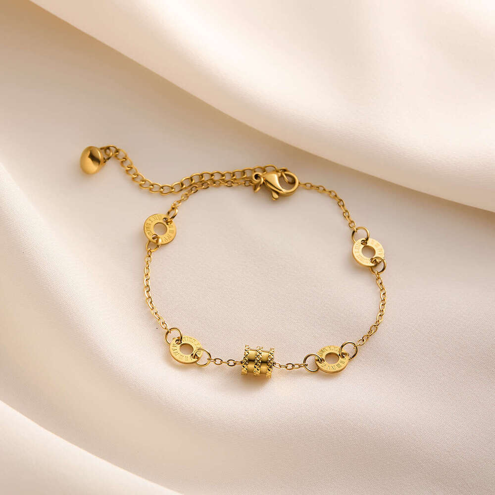 Designer Design Jinhui Jewelry Versatile Korean Style Bohemian Temperament Titanium Steel Non-Fading Bracelet