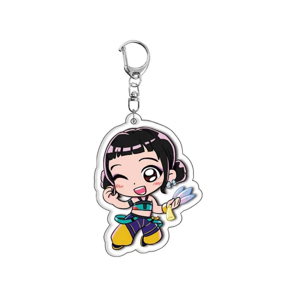 10Pcs Demon Hunters Keychains for Kids Birthday Party Decoration Gift Bag Fillers Stuffer School Carnival Reward Party Supplies J251121