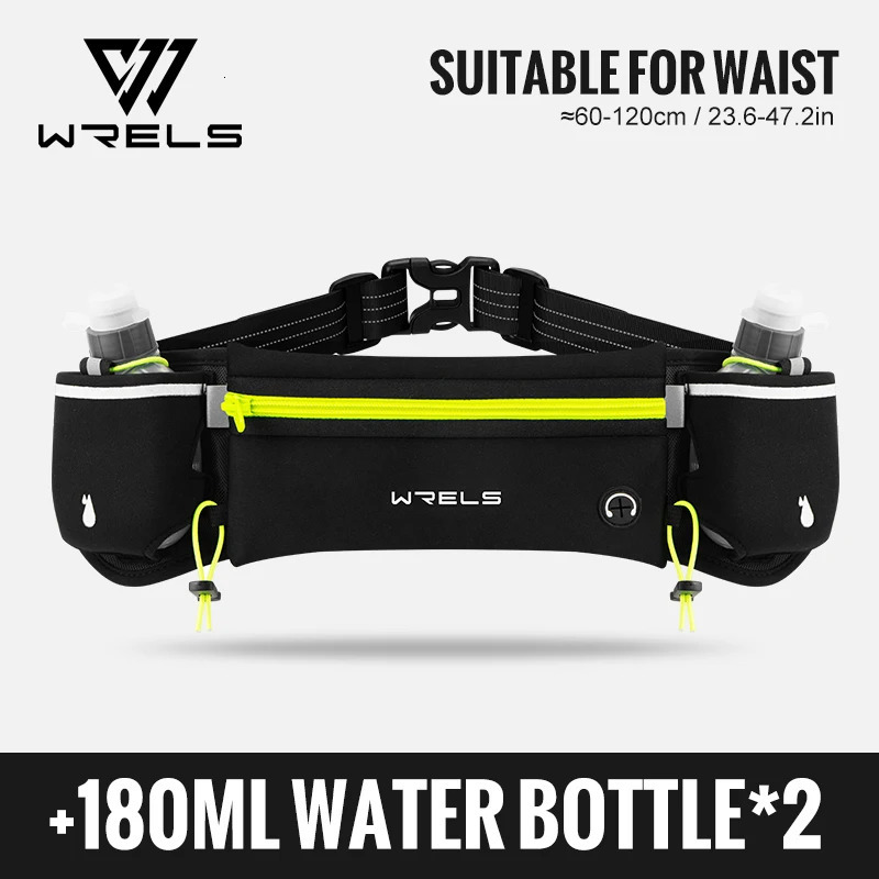 WRELS Marathon Trail Running Waist Pack AntiSlip Pocket Running Hydration Belt Lightweight Reflective Hiking Running Fanny Pack 251021
