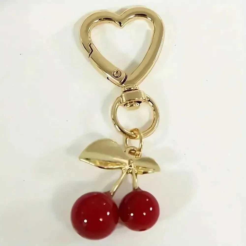 Cherry Blossom HeartShaped Bag Charm Durable Lobster Clasp DIY Bag Accessory Perfect Gift for Women Romantic Token of Love J251121