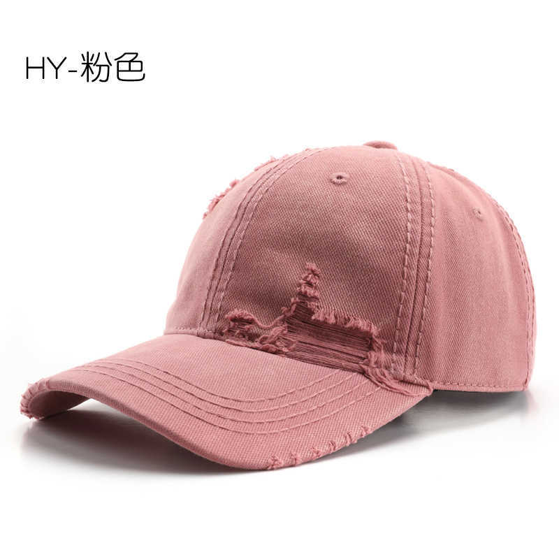 Hat Spring and Autumn Women Washed Solid Color Plain Baseball Cap Outdoor Sports Travel Sun Protection Visor Cap H251020